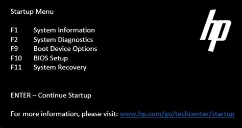 hp boot menu|HP Laptop Startup Boot Menu .
